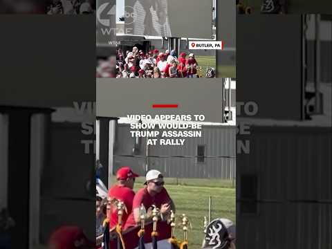 Video appears to show would-be Trump assassin at rally before shooting
