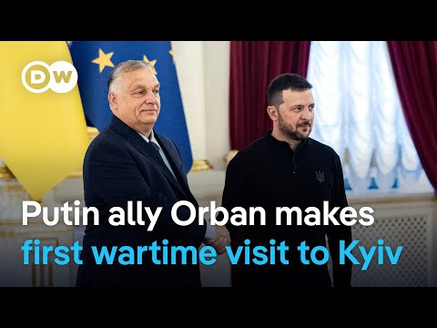 Hungary’s Orban urges cease-fire on Kyiv visit but is Zelenskyy interested ? | DW News