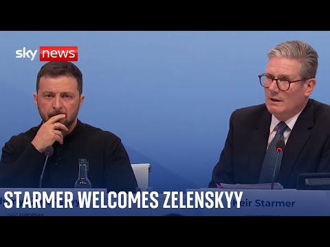 Starmer welcomes Zelenskyy to summit as he warns people smuggling a ‘crisis’