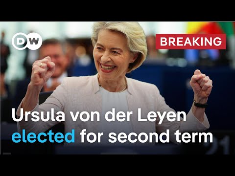 Ursula von der Leyen wins second term as European Commission president | DW News