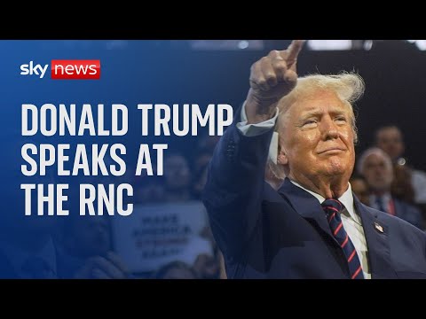 Watch live: Donald Trump speaks at the Republican National Convention on the final day