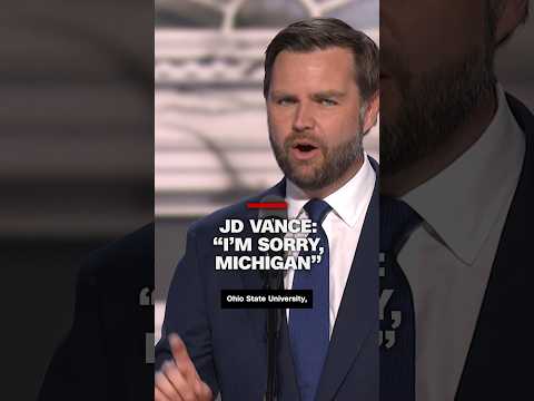 JD Vance: “I’m sorry, Michigan”