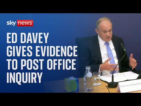 Post Office inquiry: Lib Dem leader Sir Ed Davey says he was lied to by senior executives