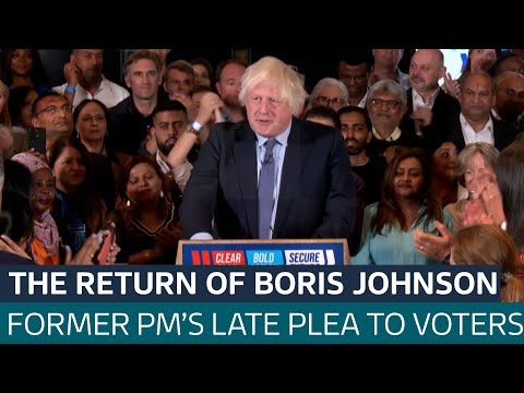 Boris Johnson returns at eleventh hour to urge voters to support the Tories | ITV News