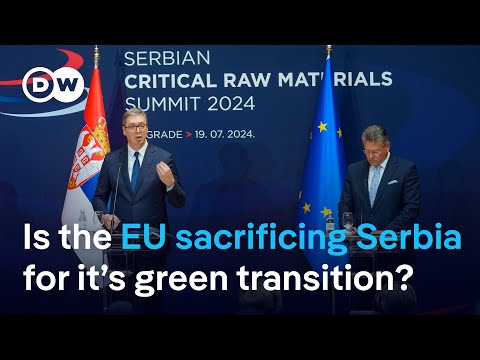 EU signs lithium agreement with Serbia amid protests | DW News