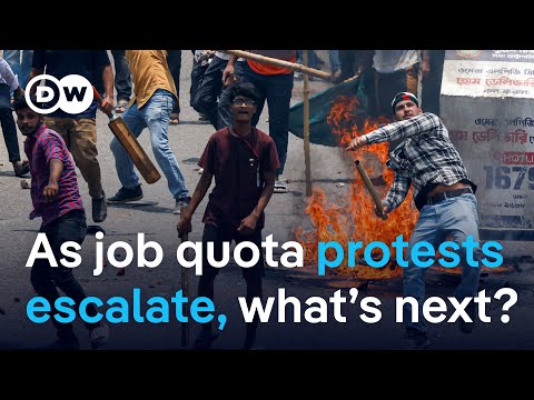 Bangladesh deploys army to face down massive quota protests | DW News