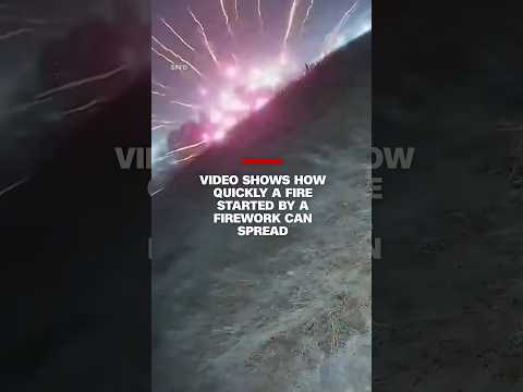 A firework ignited a three-acre grass fire at a park in San Francisco. #fireworksafety