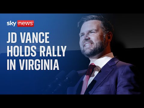 JD Vance holds  rally as VP nominee in Virginia