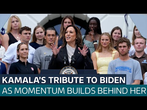 Top Democrats endorse Kamala Harris to face Trump after Biden quits race | ITV News