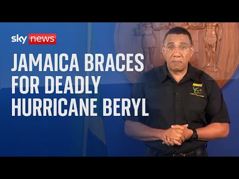Jamaica braces as deadly Hurricane Beryl heads towards Caribbean country