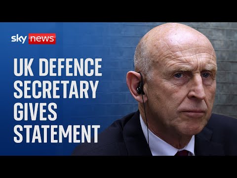 Watch live: UK Defence Secretary John Healey makes statement alongside German Defence Minister