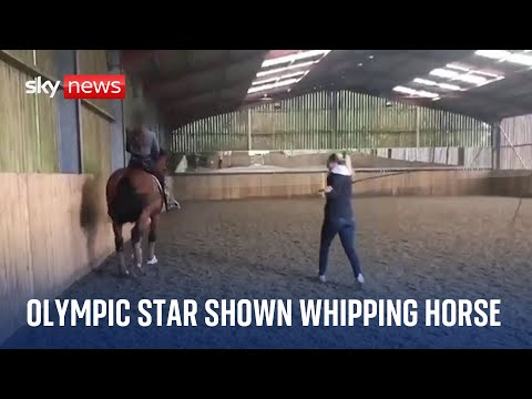 Distressing video of Olympic gold medallist’s ‘unacceptable’ use of whip