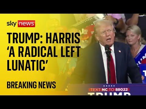 Trump: Kamala Harris is ‘a radical left lunatic’