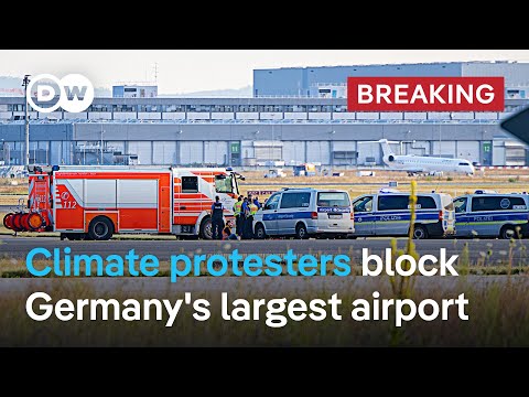 Flights suspended at Germany’s largest airport due to climate protests | DW News