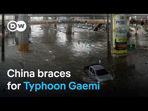 Typhoon Gaemi: Freighter sinks off Taiwan’s coast