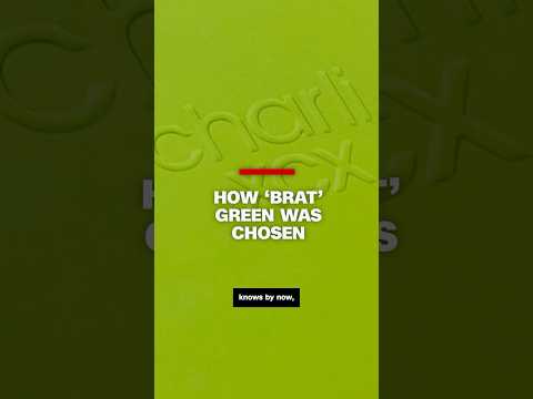 How ‘brat’ green was chosen