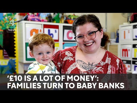 Big rise in families using ‘baby banks’ for essentials
