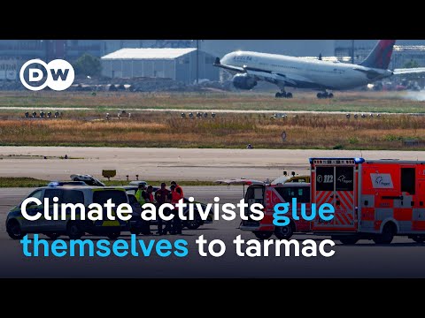 More than 100 flights cancelled in Germany as climate activists target airports across Europe