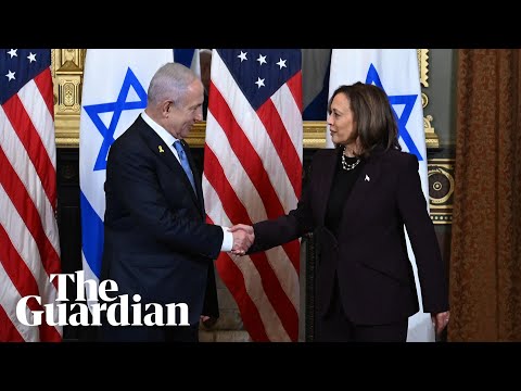 Netanyahu and Harris meet in vice-president’s ceremonial office