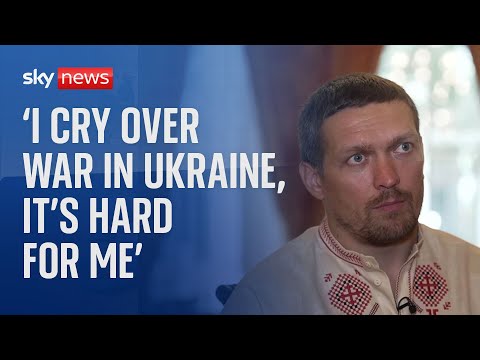 Boxing champion Oleksandr Usyk on crying over Ukraine war and fighting “yeti” Tyson Fury