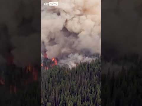 Out-of-control fires rage in Canada