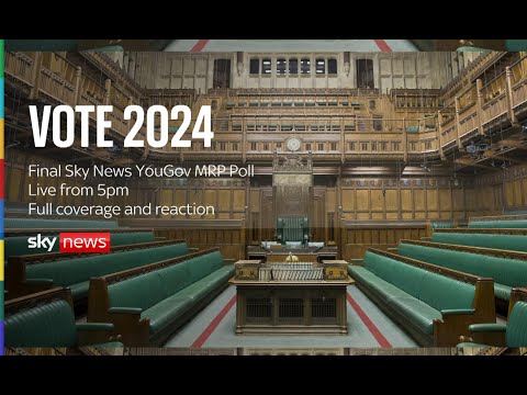 Watch live: Sam Coates and Sophy Ridge unveil the final YouGov poll results for Sky News