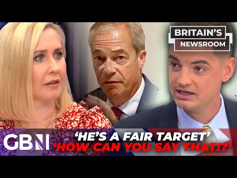 ‘How can you say that?!’ – presenters in FIREY ROW with guest over Farage milkshake-throwing game