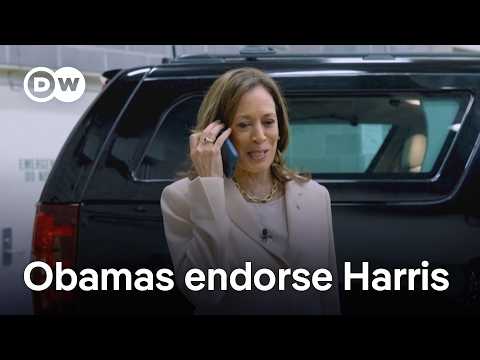 Barack and Michelle Obama stage endorsement video with Kamala Harris | DW News