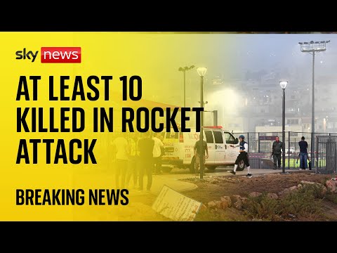 At least 10 people killed in rocket attack on football pitch in Israeli-occupied Golan Heights