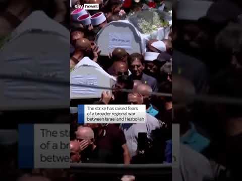 Funeral for children killed in Golan Heights