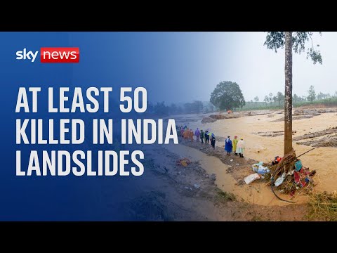 Kerala: Dozens killed in landslides triggered by heavy rains