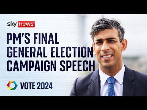 Watch live: PM Rishi Sunak’s last general election campaign speech in Hampshire