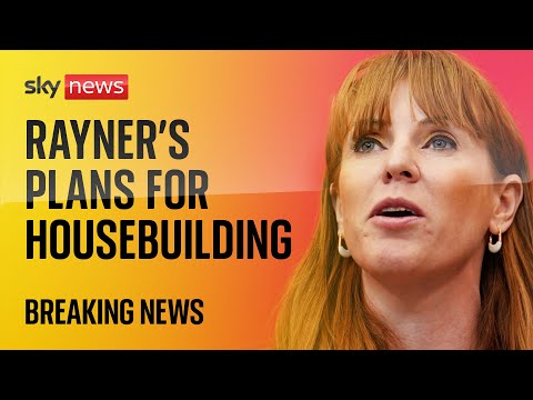 Watch live: Angela Rayner announces government’s housebuilding plans
