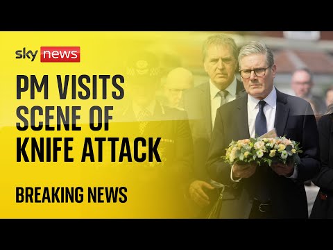 Prime minister visits scene of Southport stabbing
