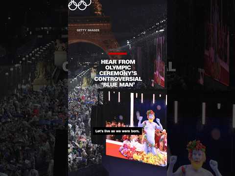 Hear from Olympic ceremony’s controversial ‘blue man’