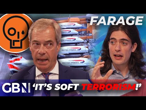 ‘It’s soft TERRORISM!’ | Nigel Farage in HEATED clash with Just Stop Oil over Heathrow protest