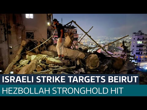 Israeli military strike kills one woman and injures 68 in Beirut | ITV News