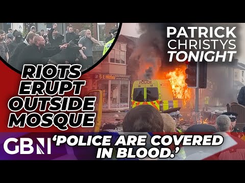 WATCH: Violence ERUPTS in Southport with ‘police covered in BLOOD’ outside mosque as riots FLARE