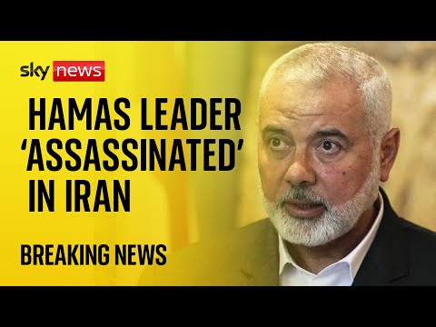 BREAKING: Hamas political leader Ismail Haniyeh killed in Iran