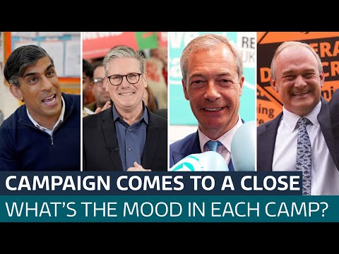 Final hours of campaign: Senior Tories say huge defeat likely as Starmer rallies voters | ITV News