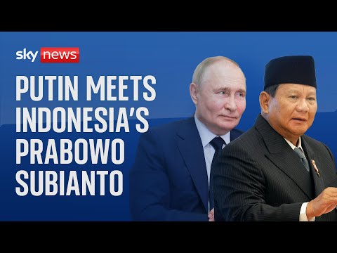 Vladimir Putin meets Indonesian Defence Minister and President-elect Prabowo Subianto