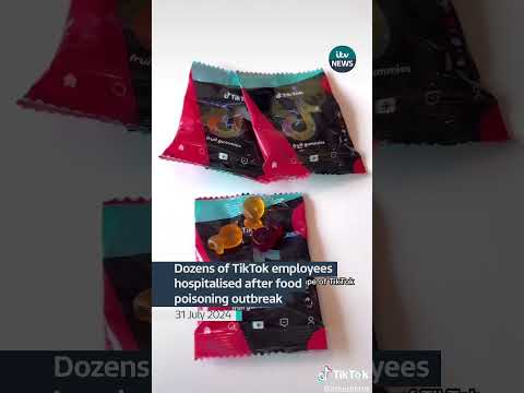 Dozens of TikTok employees hospitalised after food poisoning outbreak  #itvnews #news #tiktok