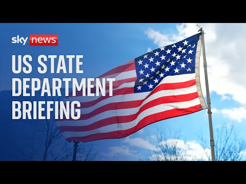 US State Department briefing with spokesperson