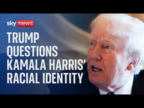 Donald Trump questions Kamala Harris’ racial identity at black journalists convention