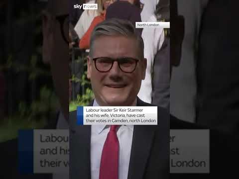 Sir Keir Starmer and his wife vote