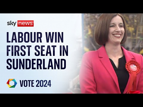 Labour win first seat declared: Houghton and Sunderland South  | Vote 2024