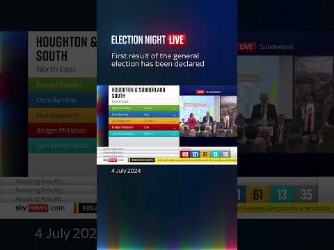 First result of the general election has been declared
