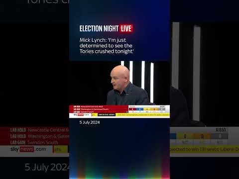 Mick Lynch: ‘I’m just determined to see the Tories crushed tonight’