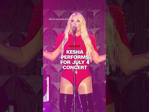 Kesha performs for July 4 concert