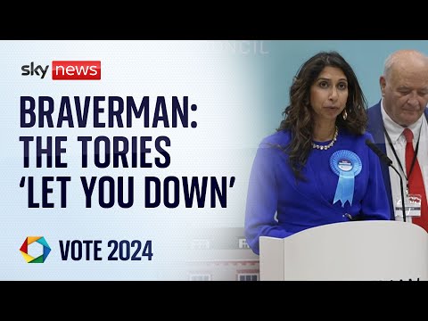 Suella Braverman: ‘I’m sorry my party didn’t listen to you’ says former home secretary